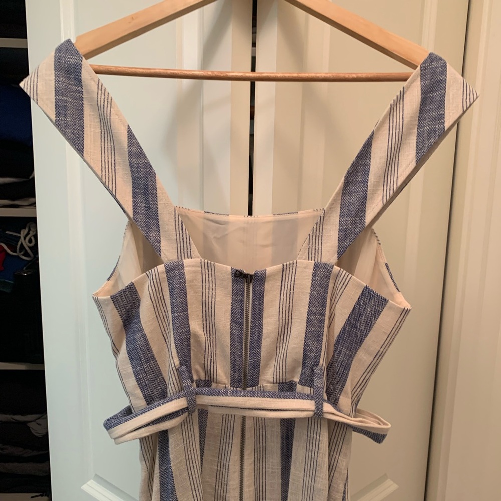 Alice + Olivia striped jumpsuit culottes NEW Size 6 Nautical stripes - Picture 10 of 16